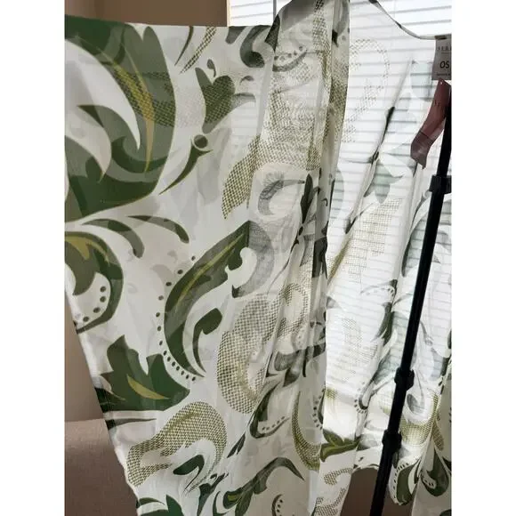 3 for $9 Sierra Green White Cover Up Scarf Top One size fits all NWT - Picture 4 of 5